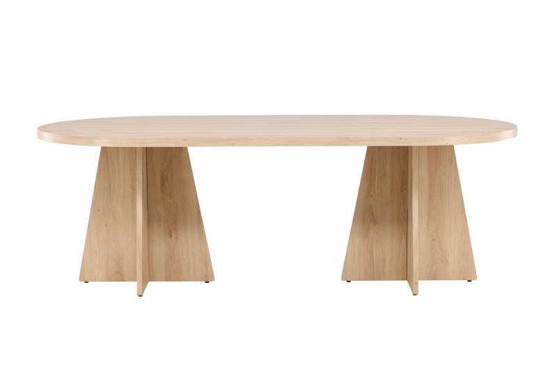 Bootcut spisebord 230x115cm MDF natur