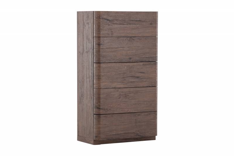 Noble kommode med 5 skuffer MDF mocca