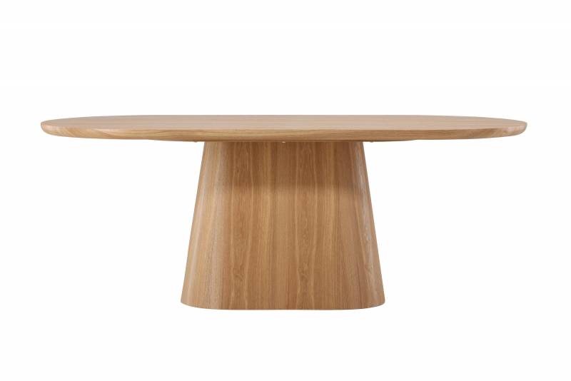 Stj&auml;rn&ouml; ovalt spisebord 200x90cm MDF natur
