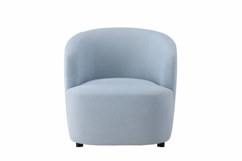 Bobbo l&aelig;nestol baby bl&aring; polyesterlinen