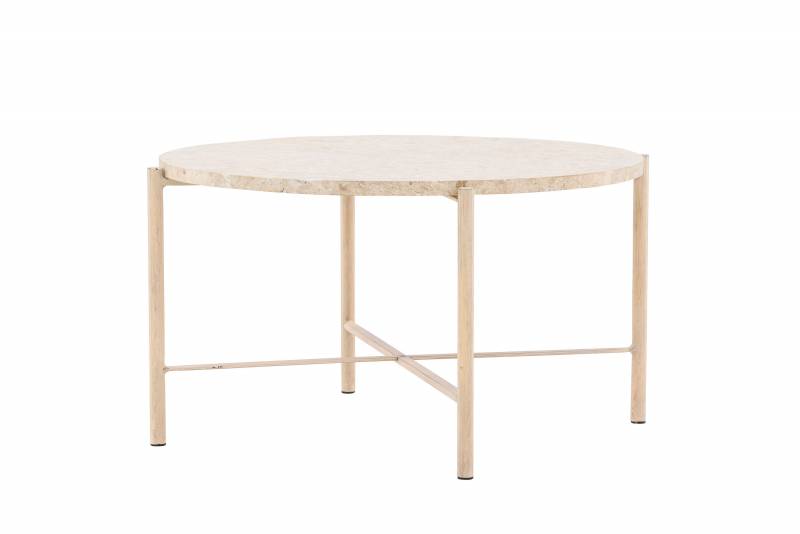 Sandhamn sofabord rundt &Oslash;70cm beige