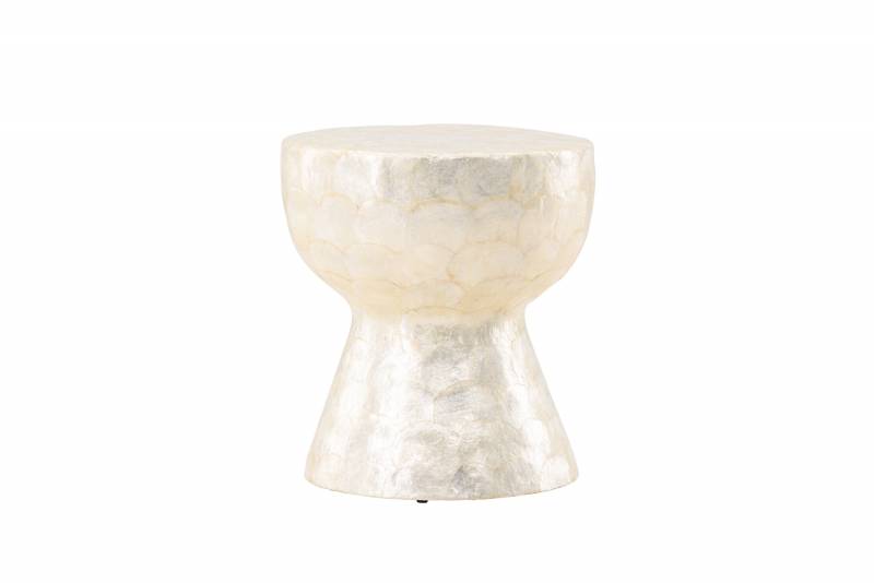 Sand&ouml;n sofabord &Oslash;40cm capiz beige