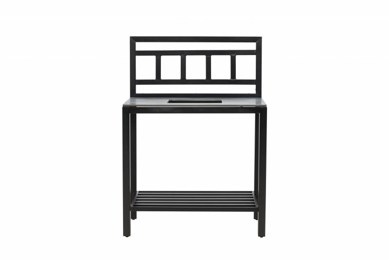 Alicante outdoor k&oslash;kkenbord med &aring;bning 90x60cm sort