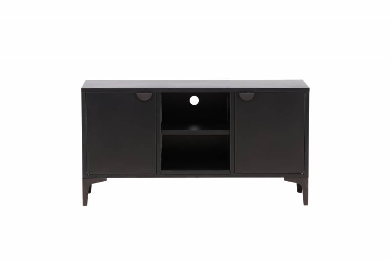 Piring TV-bord 120x63cm i sort st&aring;l