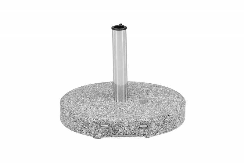 Stathera parasolfod med hjul &Oslash;50cm i gr&aring; granit