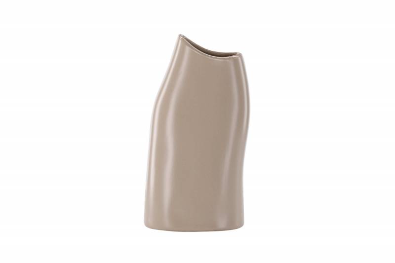Ernst vase 23x12x9cm glaseret stent&oslash;j beige