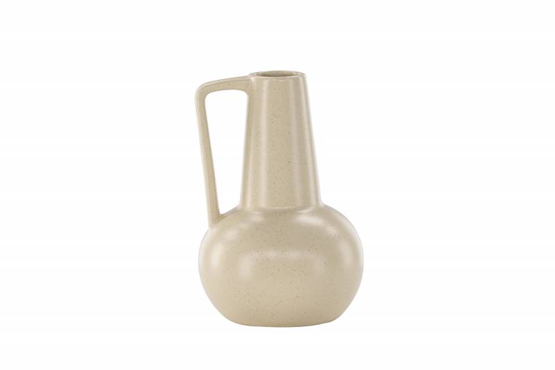 Lane vase &Oslash;10cm glaseret stent&oslash;j beige
