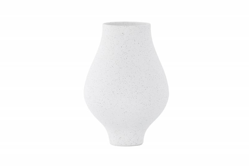 Rellis vase &Oslash;14cm keramik hvid