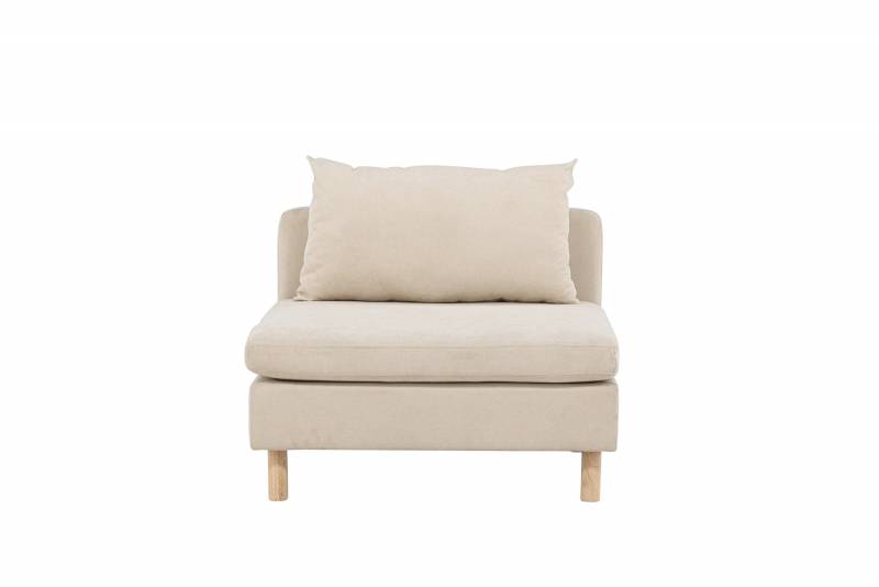 Zero lounge l&aelig;nestol i polyester beige