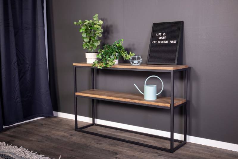 Rise Double sidebord 110x30cm MDF brun