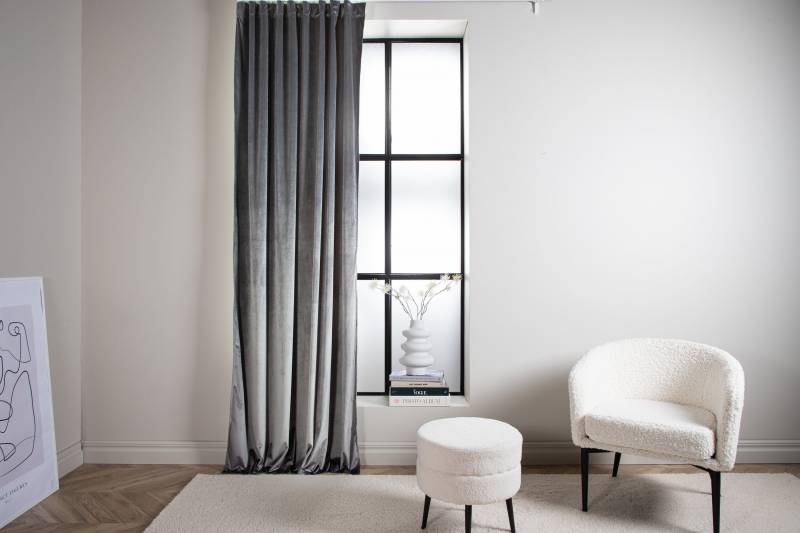 Mary gardiner i 100% polyester/velour 135x250cm gr&aring;