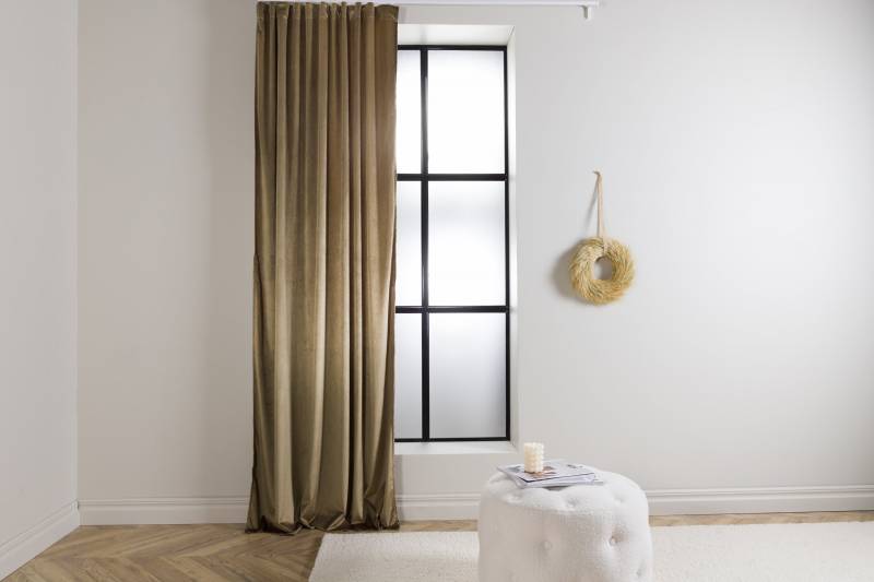 Mary gardiner i 100% polyester/velour 135x250cm sand