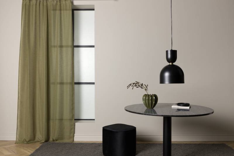 Kaya gardiner i 100% polyester 140x240cm gr&oslash;n