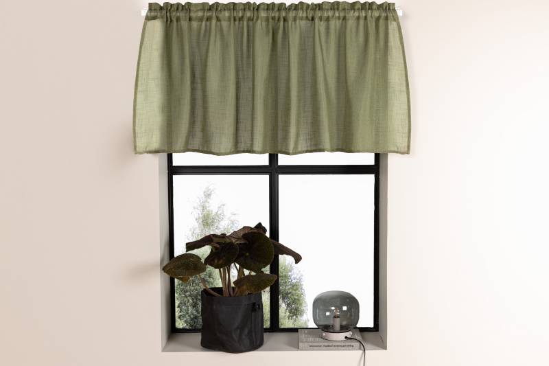 Kaya gardinkappe i 100% polyester 55x250cm gr&oslash;n