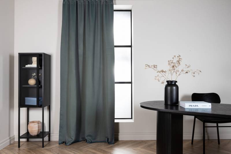Evelyn gardiner 80% polyester, 20% bomuld 135x240cm bl&aring;gr&oslash;n