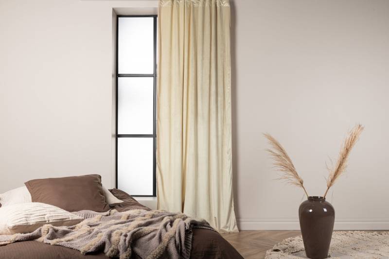 Mary gardiner i 100% polyester/velour 135x250cm beige