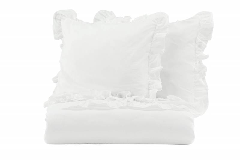 Levi senget&oslash;j 240x220cm og 50x60cm 100% bomuld hvid