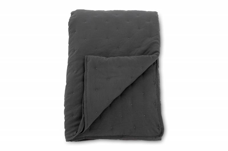 Sally senget&aelig;ppe 150x250cm microfiber antracit
