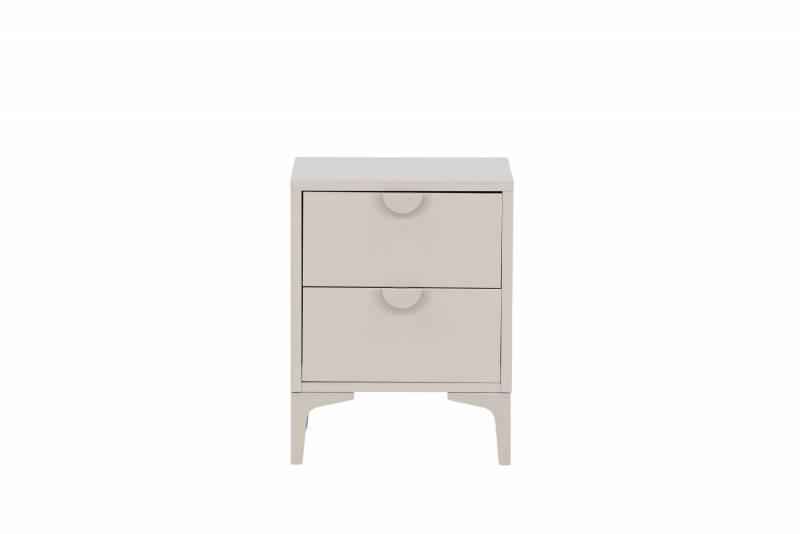 Piring kommode i st&aring;l  med 4 skuffer 45x60cm beige