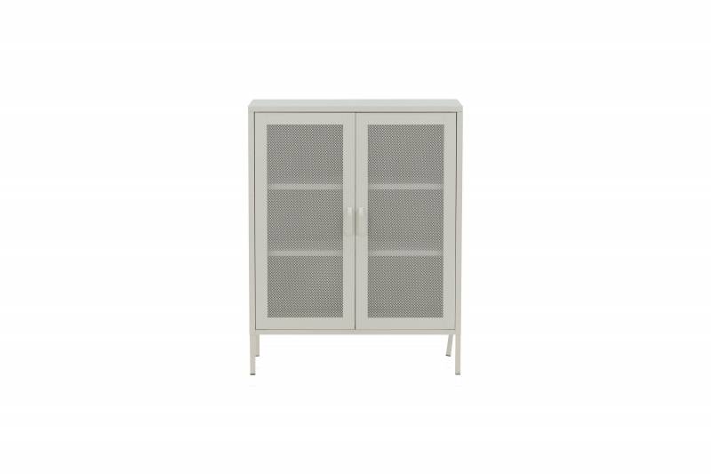 Misha glasskab med 3 hylder 80x102x40cm hvid