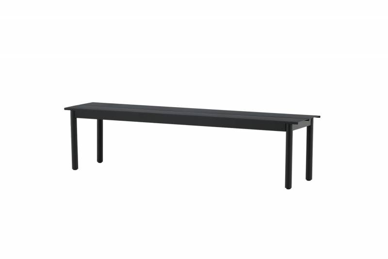 Modena haveb&aelig;nk 180x40cm sort