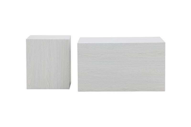 York sofabordss&aelig;t MDF 40x40cm 80x60cm hvid