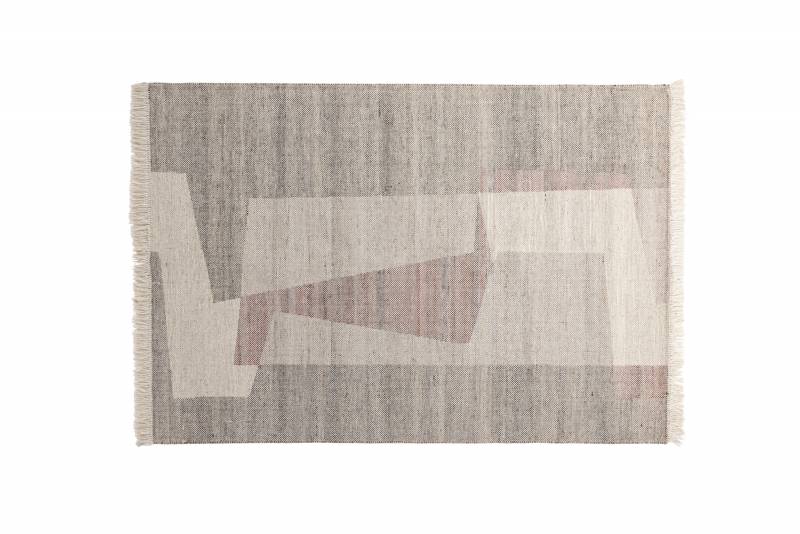 Rio t&aelig;ppe i uld 230x160 cm beige