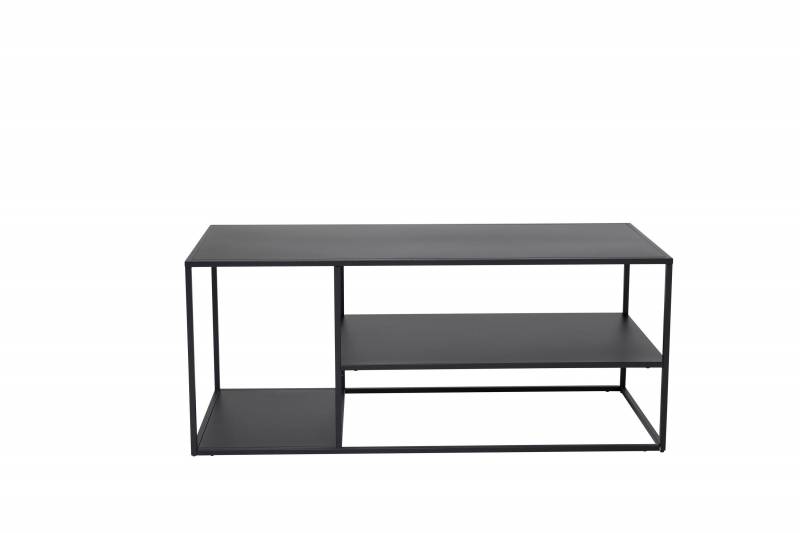Staal sofabord 120x50cm st&aring;l sort
