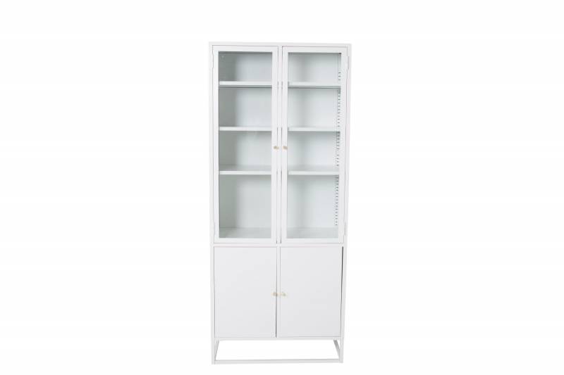 Bakal vitrineskab 190x80x40,5cm hvid