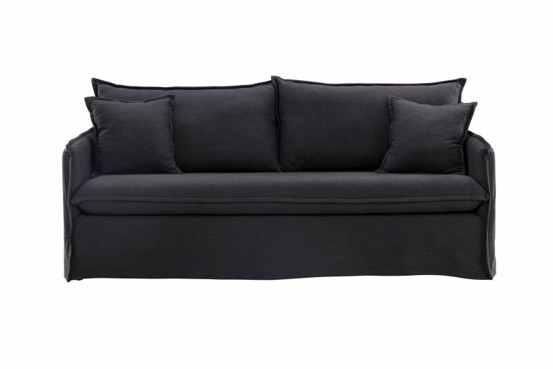 Nova sofa 3-personers Polyester/Linen sort