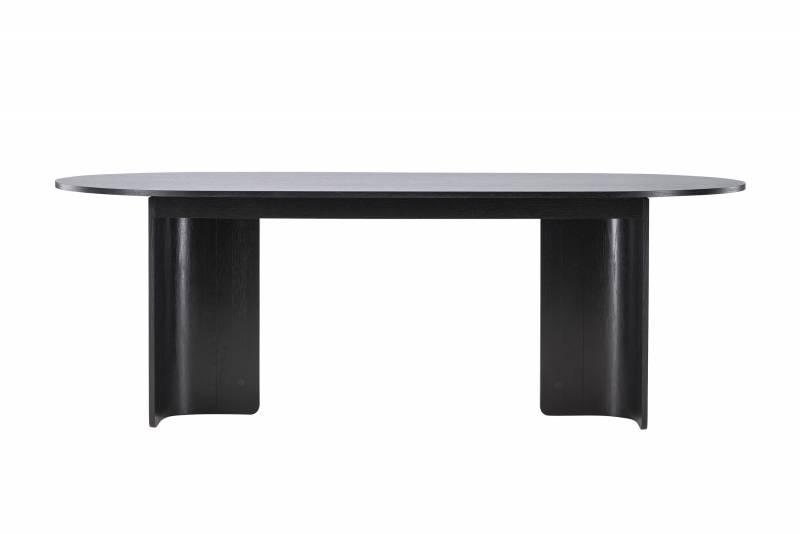 Tyres&ouml; spisebord 220x100cm MDF og krydsfiner sort