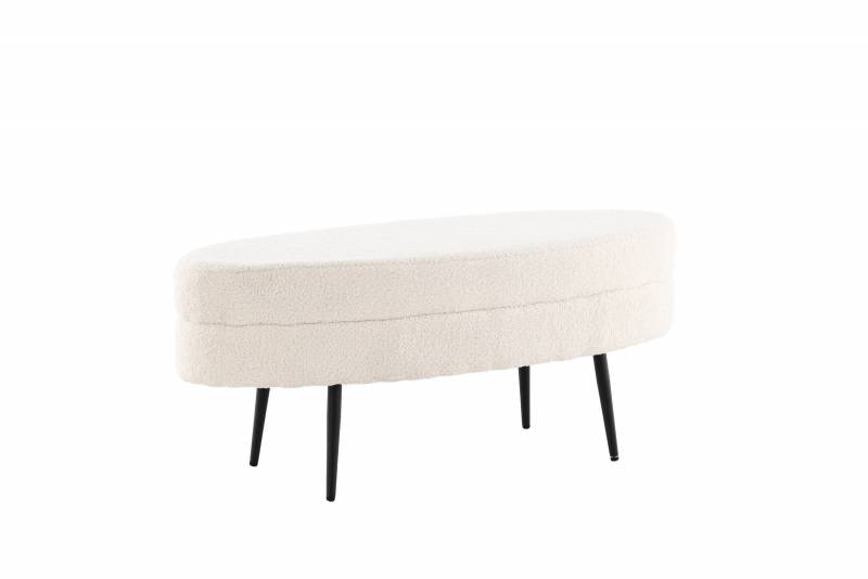 Otto puf 40x41x100cm i polyester hvid