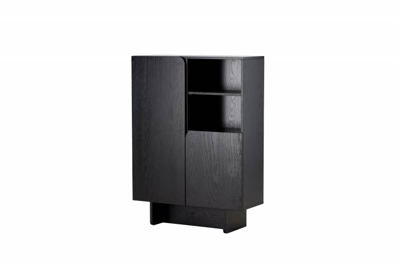 Tyres&ouml; skab MDF 110x80x30cm sort