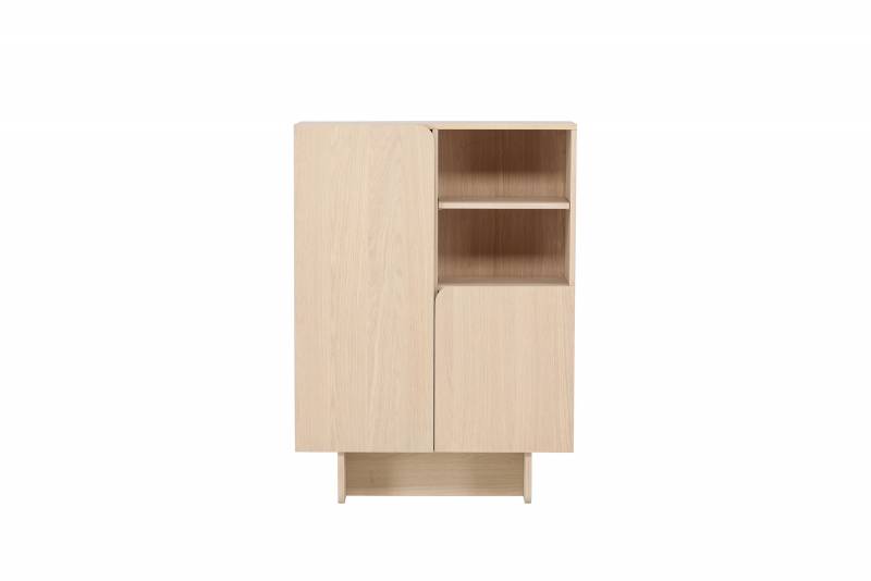 Tyres&ouml; skab 110x80x30cm i hvidvasket MDF