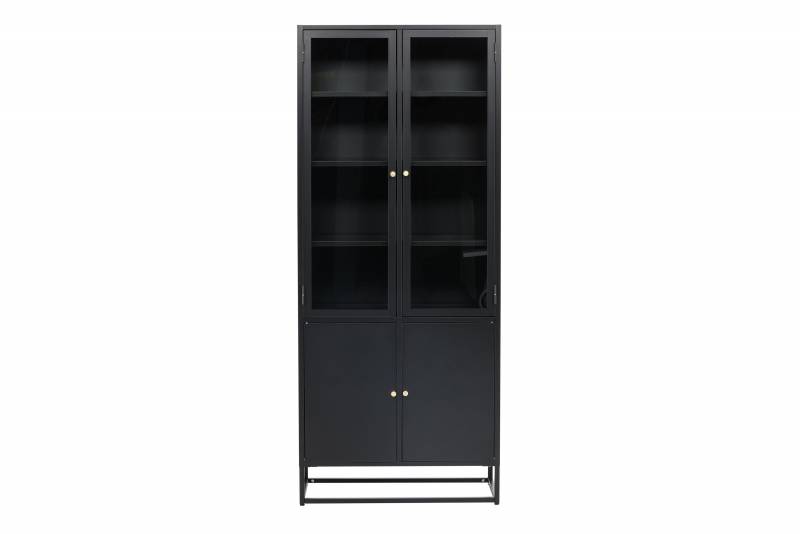 Bakal vitrineskab 190x80x40,5 cm sort